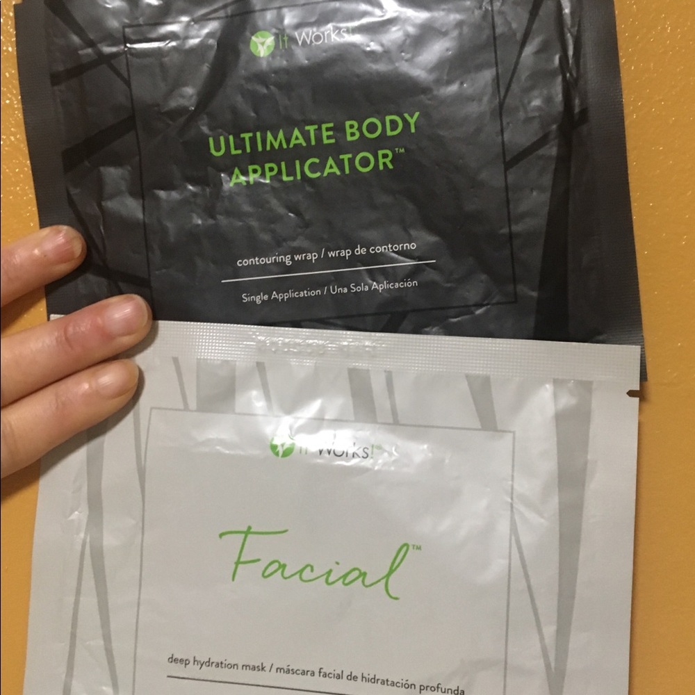 IT WORKS bundle- Set of 2- 1-Body wrap & 1-facial